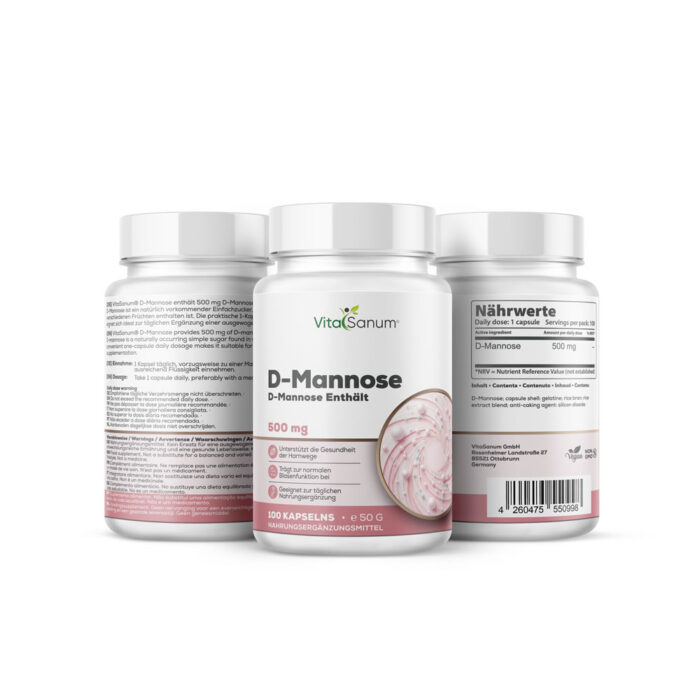 VitaSanum® - D-MANNOSE 500 mg 100 Kapseln