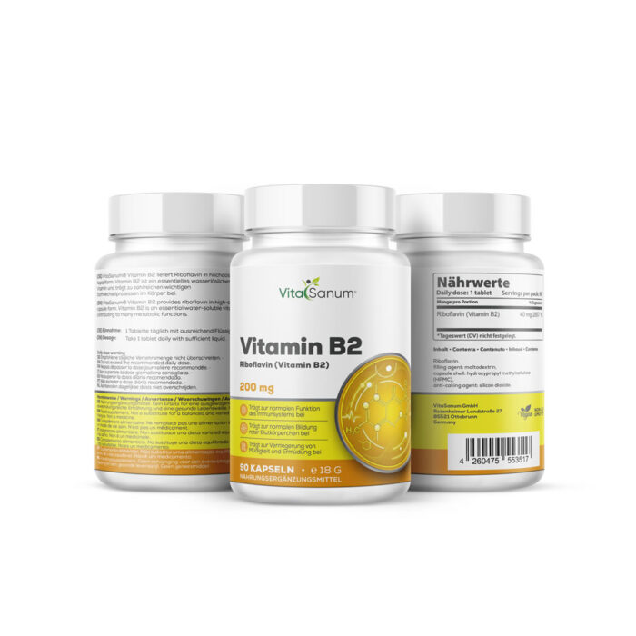 VitaSanum® - Vitamin B2 (Riboflavin) 40 mg 200 Tabletten
