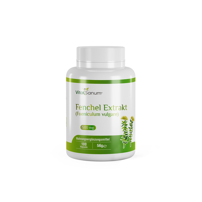 VitaSanum® - Fenchel Extrakt (Foeniculum vulgare) 500 mg 100 Kapseln VitaSanum® - Fenchel Extrakt (Foeniculum vulgare) 500 mg 100 Kapseln