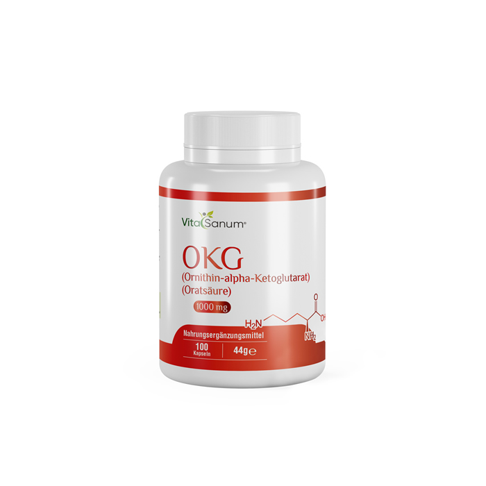 VitaSanum®- OKG (Ornithin-alpha-Ketoglutarat) (Oratsäure) 1000 mg 100 Kapseln VitaSanum®- OKG (Ornithin-alpha-Ketoglutarat) (Oratsäure) 1000 mg 100 Kapseln