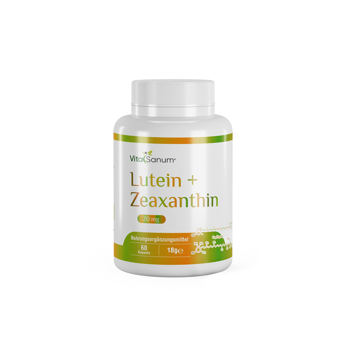 VitaSanum®- Lutein + Zeaxanthin 20 mg 60 Kapseln VitaSanum®- Lutein + Zeaxanthin 20 mg 60 Kapseln